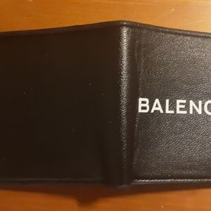 Balenciaga Black Grain Wallet